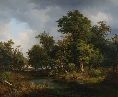 Waldlandschaft by Josef Feid, 1841 — digital art print download