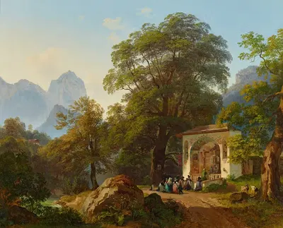 Лесная капелла by Йозеф Хёгер, 1835 — digital art print download