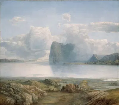Island Borgøya by Lars Hertervig, 1867 — digital art print download
