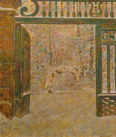 Зима в парке by Леопольд Блауэнштейнер, 1925 — digital art print download