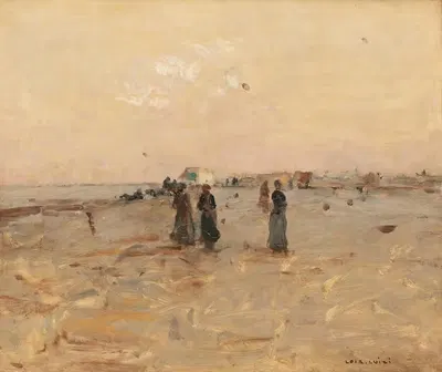 On The Beach by Luigi Loir — digital art print download