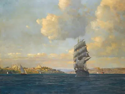 Sailing On The Bosphorus by Michael Zeno Diemer — digital art print download