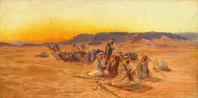 At Prayer by Otto Pilny, 1920 — digital art print download