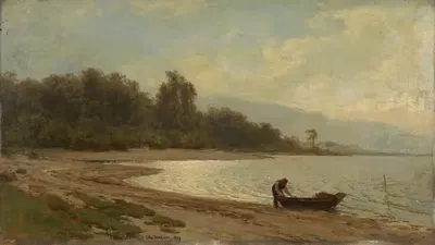 Пейзаж у Мьёса by Отто Синдлинг, 1877 — digital art print download
