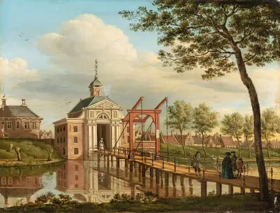 Вид на Марепорт, Лейден by Паулюс Константин ла Фарг, 1772 — digital art print download