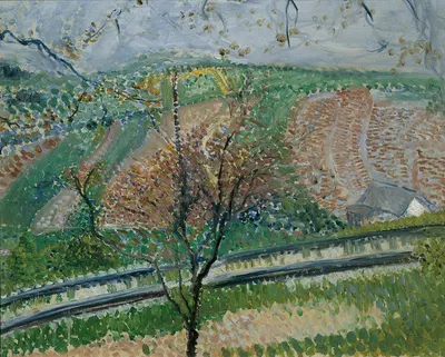 Trasse der Zahnradbahn auf den Kahlenberg by Ричард Герштль, 1907 — digital art print download