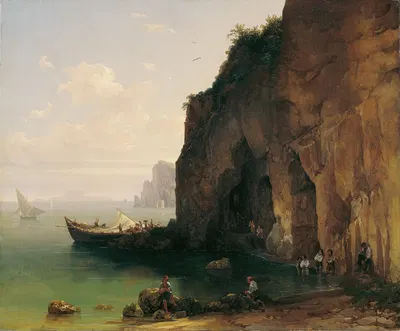 Küste von Sorrent by Thomas Ender, 1829-1830 — digital art print download