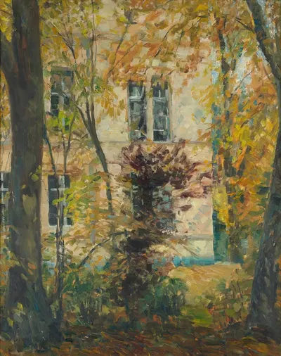 Дом с садом by Ульрих Хюбнер, 1901 — digital art print download