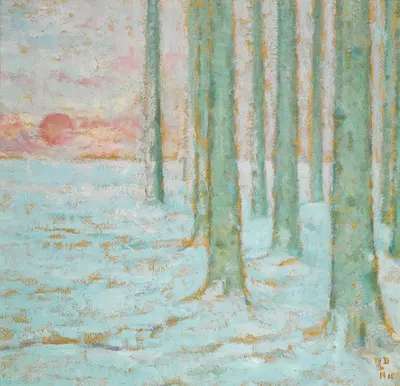 Hiver Dans La Foret by William Degouve de Nuncques, 1912 — digital art print download