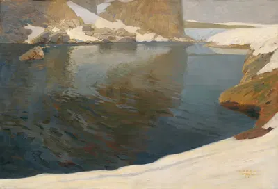 Горное озеро by Альфред Пёлл, 1913 — digital art print download