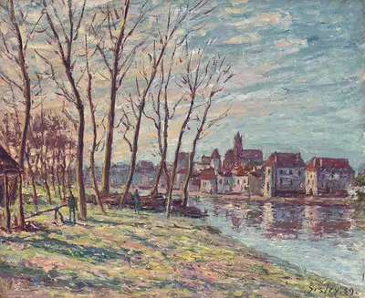 Vue de Moret by Alfred Sisley, 1889 — digital art print download
