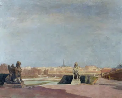 Вид с Белведера на Вену by Антон Ганс Карлинский, 1943 — digital art print download