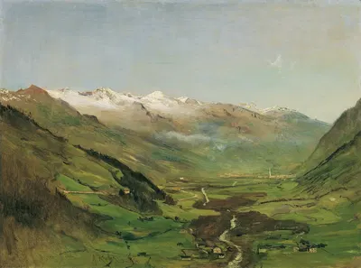 Das Gasteinertal I by Anton Romako, 1877 — digital art print download