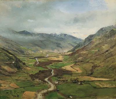 Das Gasteinertal II by Anton Romako, 1877 — digital art print download