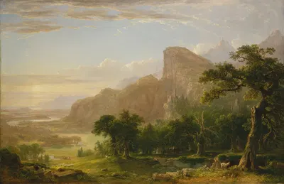Landscape—Scene from 'Thanatopsis' by Asher Brown Durand, 1850 — digital art print download