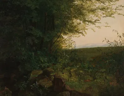 At the Edge of the Forest by August Heinrich — digital art print download