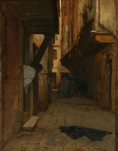 Уличная борьба by Август фон Петтенкофен, 1887 — digital art print download