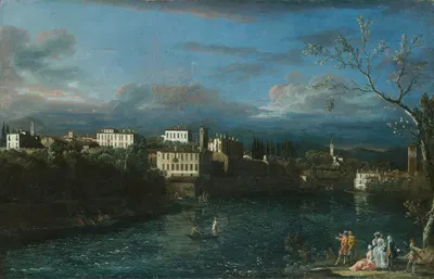 Ваприо д'Адда by Бернардо Беллотто, 1744 — digital art print download