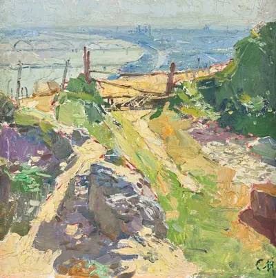 Beim Eichelhof in Nußdorf by Carl Moll, 1933 — digital art print download