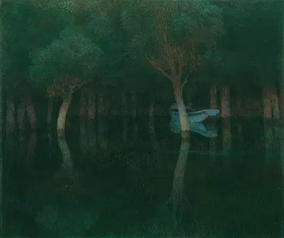 Dämmerung by Carl Moll, 1900 — digital art print download