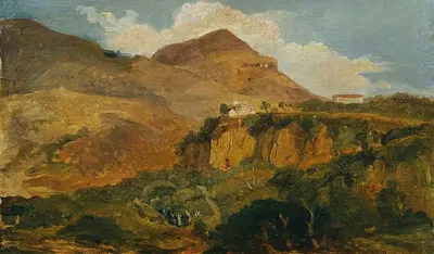 Südliche Berglandschaft by Carl Rahl — digital art print download