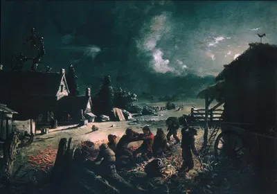 Уборка кукурузы by Дэвид Гилмор Блайт — digital art print download