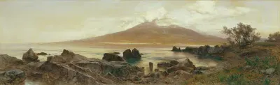 Везувий by Эдуард Пейтнер фон Лихтенфельс, 1881 — digital art print download