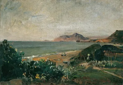Ионическое море у Корфу by Эмиль Якоб Шиндлер, 1888 — digital art print download