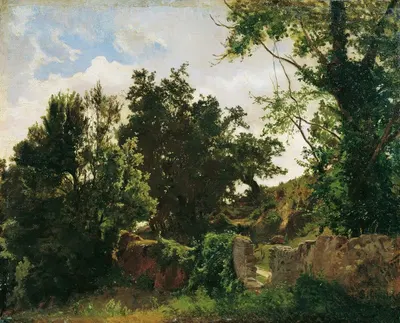 Замковая стена в Планкенберге by Эмиль Якоб Шиндлер, 1887 — digital art print download