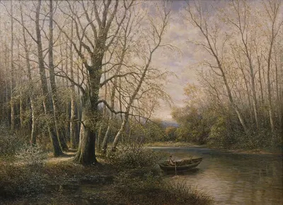 Мартовские луга весной by Франц Стефан Пашингер, 1900-1910 — digital art print download