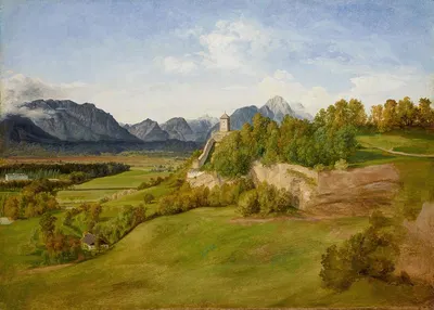 Мёнхсберг в Зальцбурге с Иосифстурмом by Фридрих Лоос, 1826 — digital art print download