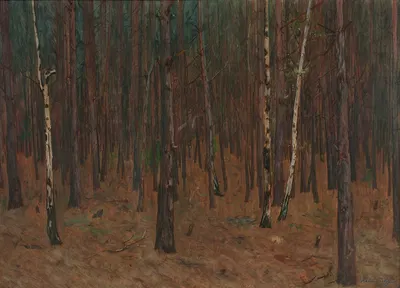 Лесное озеро by Ханс Тихи, 1899 — digital art print download