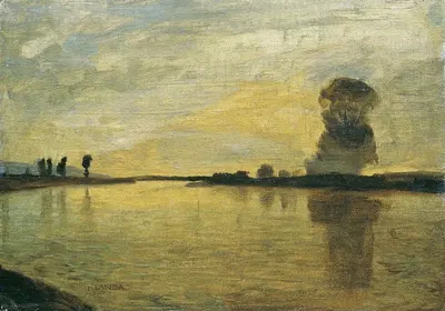 Ландшафт Дуная by Губерт Ланда, 1895 — digital art print download