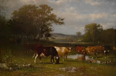 Из меняющегося теня by Джеймс Макадугал Харт, 1887 — digital art print download