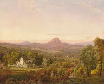 Осенний пейзаж, гора Сахарная голова, округ Ориндж, Нью-Йорк by Джаспер Фрэнсис Кропси — digital art print download