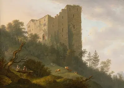 Umgebung der Ruine Habsburg by Johann Caspar Rahn, 1804 — digital art print download