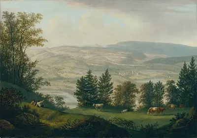 Umgebung der Ruine Habsburg by Johann Caspar Rahn, 1804 — digital art print download