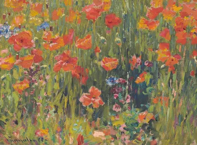 Poppies by Robert William Vonnoh, 1888 — digital art print download
