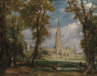 Salisbury Cathedral from the Bishop's Grounds by John Constable — digital art print download