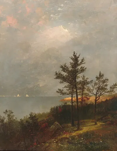 Надвигающаяся буря на Лонг-Айленд Саунд by Джон Фредерик Кенсетт, 1872 — digital art print download