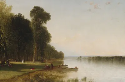 Summer Day on Conesus Lake by John Frederick Kensett, 1870 — digital art print download