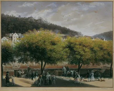 Новая лужайка в Карлсбаде by Карл Иосиф Алойс Агрикола, 1833 — digital art print download