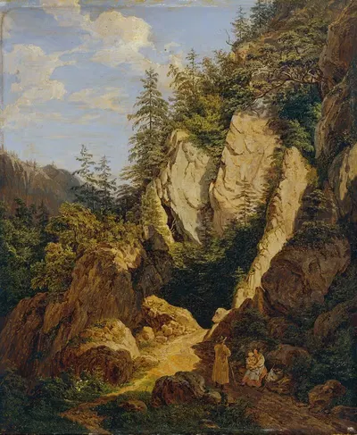 Скалы у Шоттвиена by Маттиас Рудольф Тома, 1831 — digital art print download