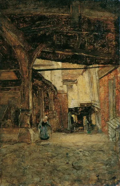 Двор by Рудольф Рибарц, 1878 — digital art print download