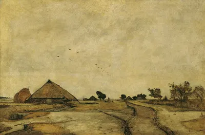 Голландский пейзаж by Рудольф Рибарц, 1877 — digital art print download