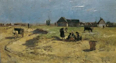 Пейзаж из Кайё by Рудольф Рибарц, 1881 — digital art print download