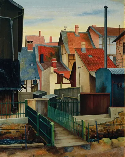 An der Abzucht (in Goslar) by Rudolf Wacker, 1932 — digital art print download