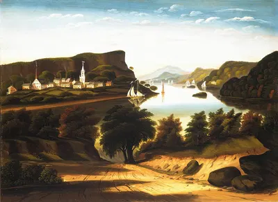Lake George and the Village of Caldwell by Thomas Chambers — digital art print download