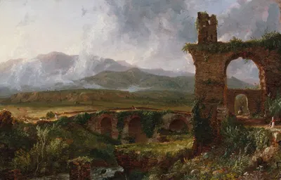 Вид рядом с Тиволи (утро) by Томас Коул, 1832 — digital art print download