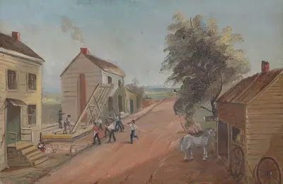 House Raising by William P. Chappel — digital art print download
